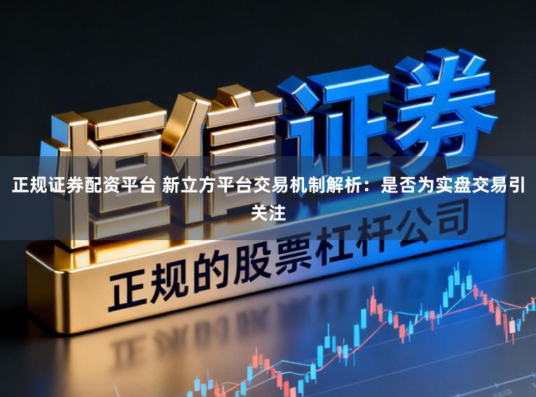 正规证券配资平台 新立方平台交易机制解析：是否为实盘交易引关注