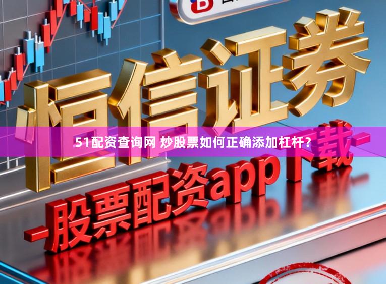 51配资查询网 炒股票如何正确添加杠杆？